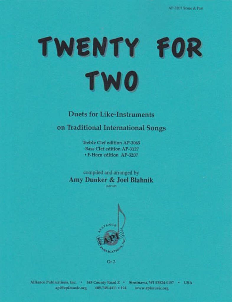 Twenty For Two - F Hn Duets
